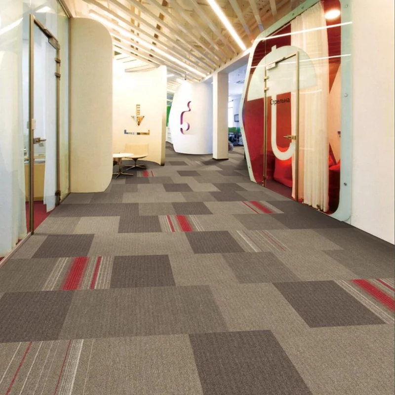 Moisture-proof heat preservation PP material bitumen backing carpet tiles commercial