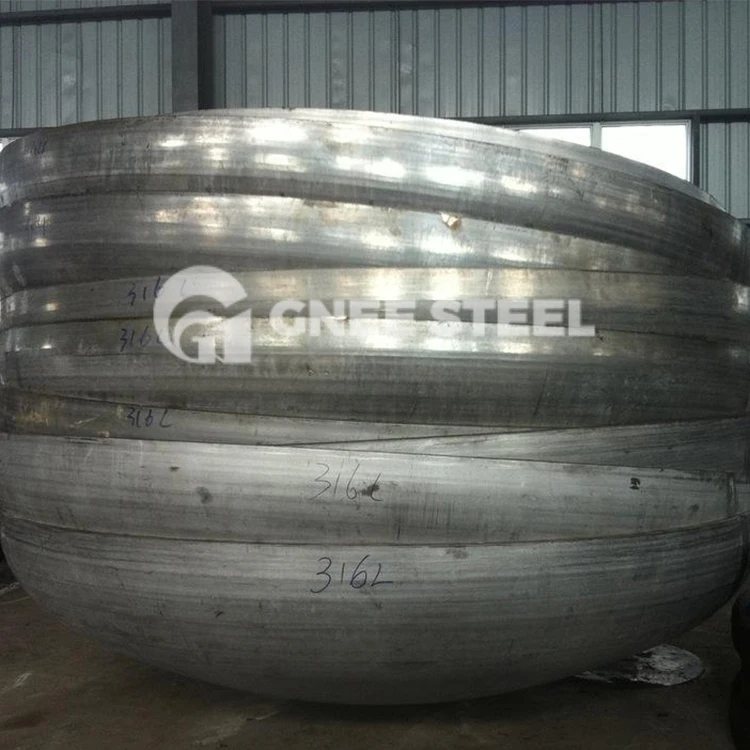 Углеродистая сталь Эллиптические головные колпачки ASME B16.9 SCH40