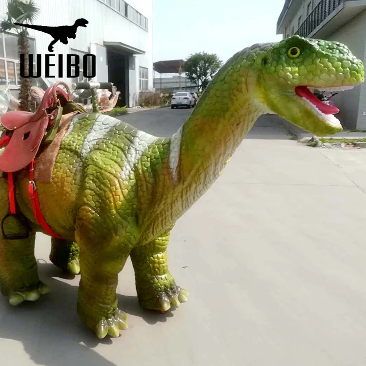 Amusement park popular realistic riding dinosaur