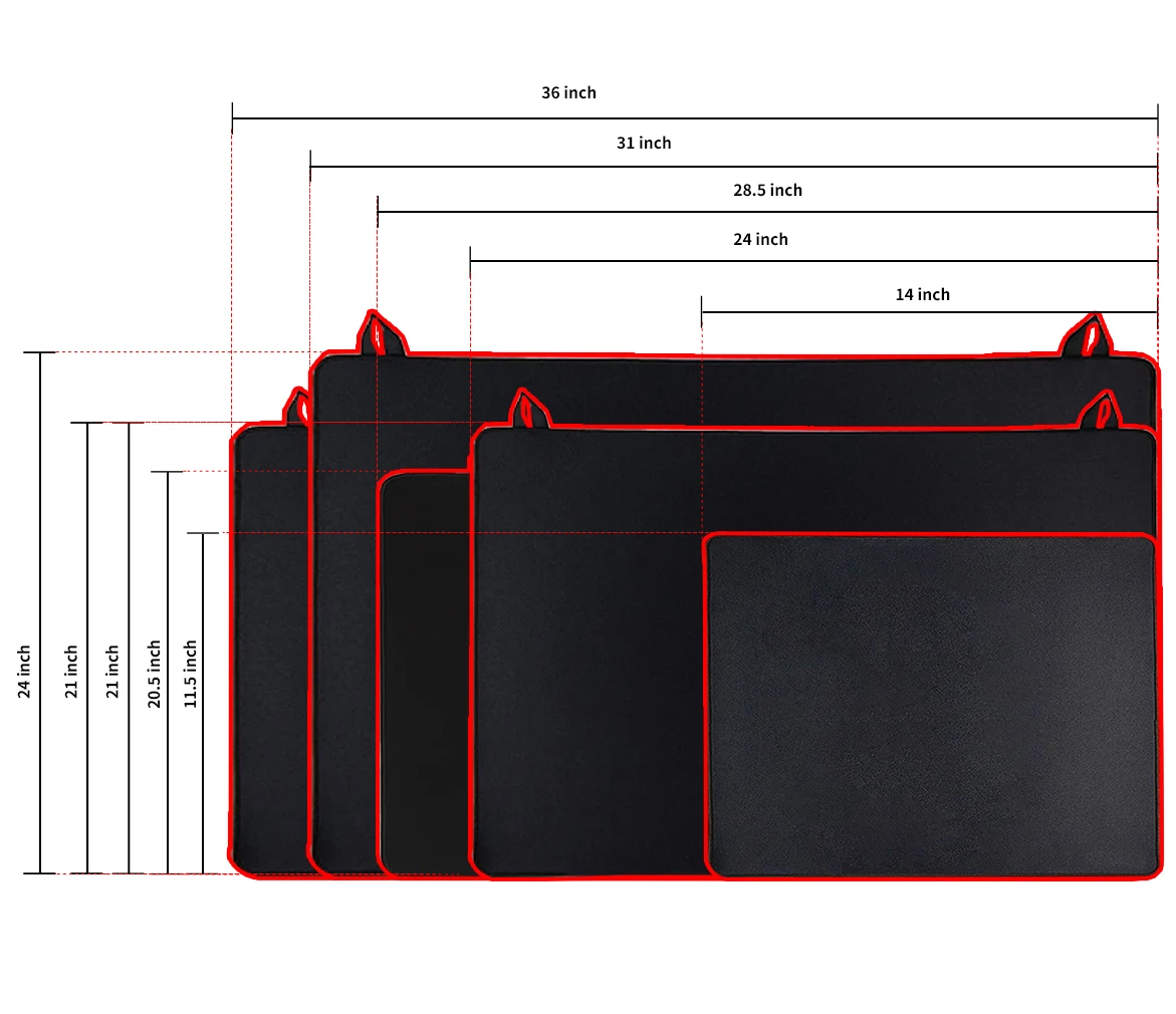 Customized Dishwasher Safe Non-slip induction glass top stove protector mat with silicone gap cover