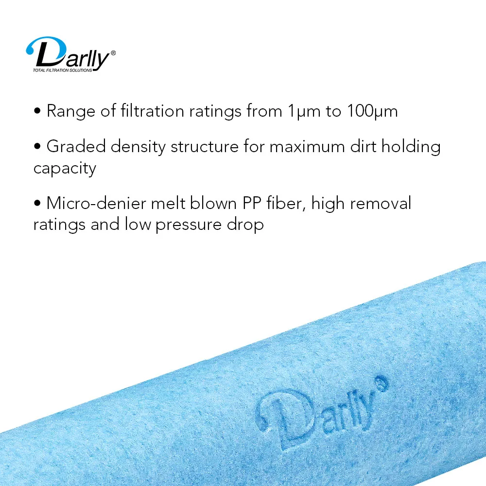 Drinking Water PP Melt Blown Filter Cartridge Drinking Water System with Silver Ion Ingredient