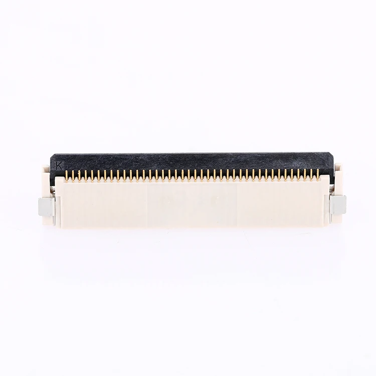 High quality female connector FPC / FFC connector 0.5mm pitch horizontal type upper top contact PCB