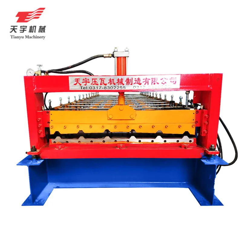 Building Materials Ppgi Corrugated Making Machine Galvanized Iron Zinc Metal Roof Sheet Panels Machine Tile Roof Making Machine