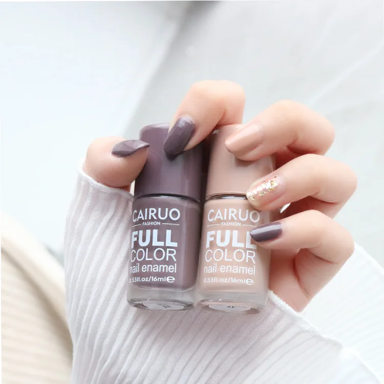 Private Label 16ml Not Peel Off Halal Vegan OEM Non Toxic quick-drying  Beauty Color Origin Nail Polish without UV lamp dry