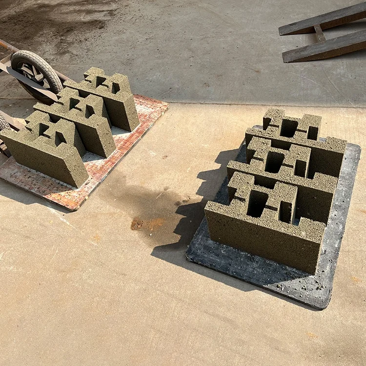 LONTA QTJ4-35A Semi Automatic Hydraulic Interlock Hollow Paver Mould Fly Ash Cement Concrete Brick Block Making Machine