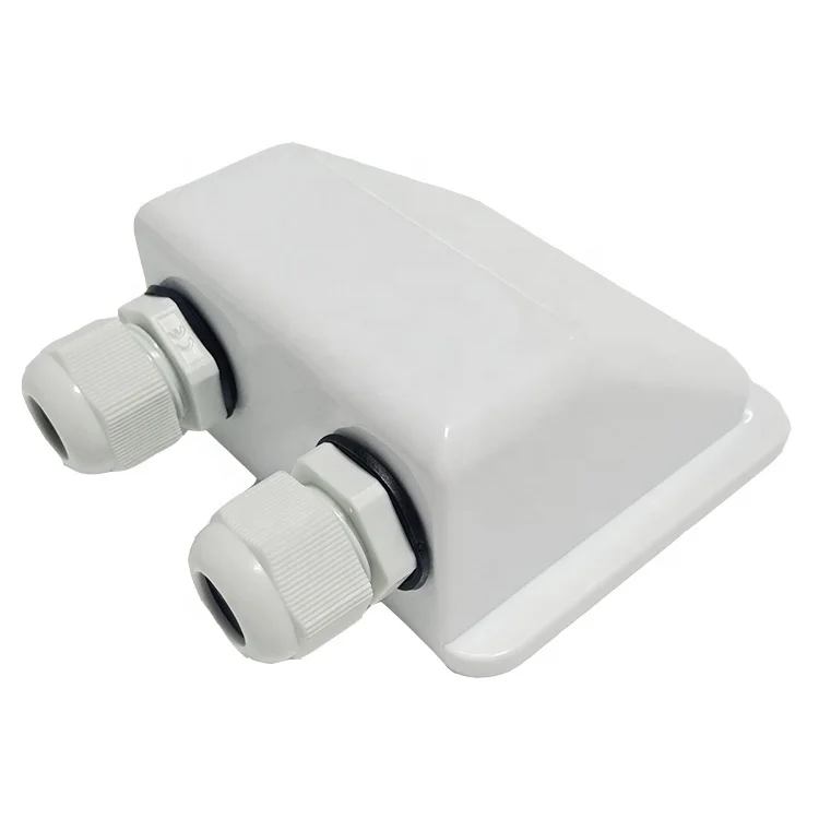 ABS Material Solar Double Cable Entry Gland Waterproof for RV Boat Van Bus Roof