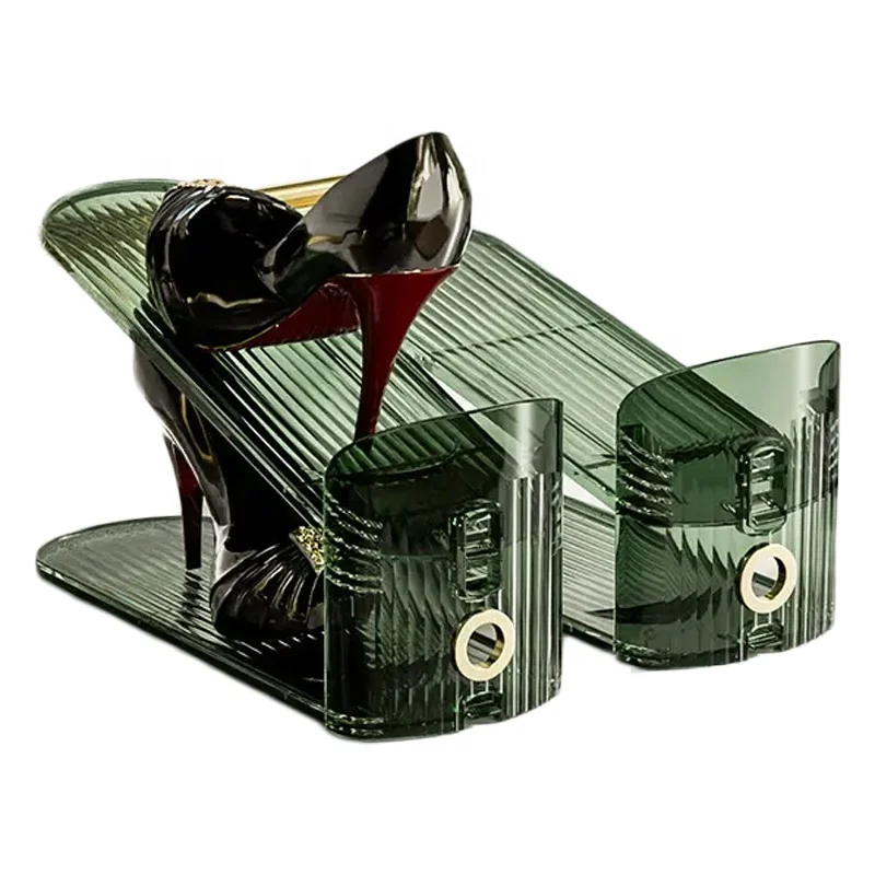 2023 New Design Household Shoe Rack Adjustable Double-Layer High-Quality Plastic Shoe Rack