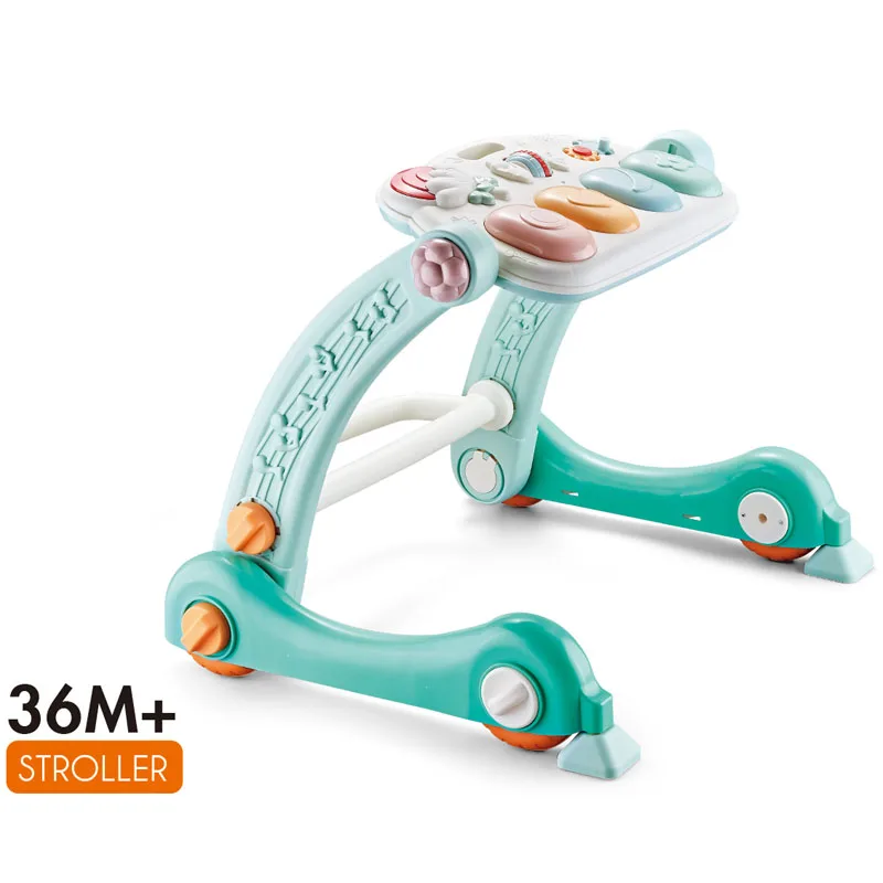 4 in 1 Musical Pedal Piano Playmat Carpet Baby Fitness Walker Stroller Gym Activity Play Mat with Baby Rattle teether Pendant