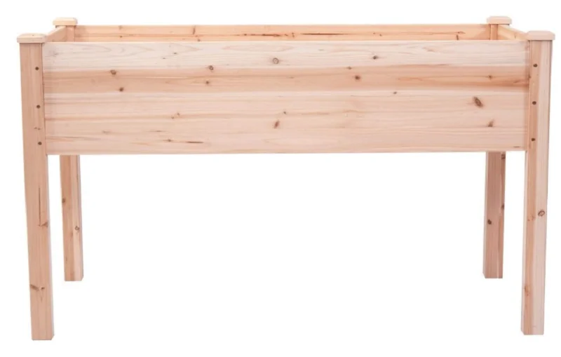 Vegetable Garden Raised Bed Planter Wooden Grow Elevated Kit Gardening Flower Patio Backyard Flowers Box Plants Cedar Wood