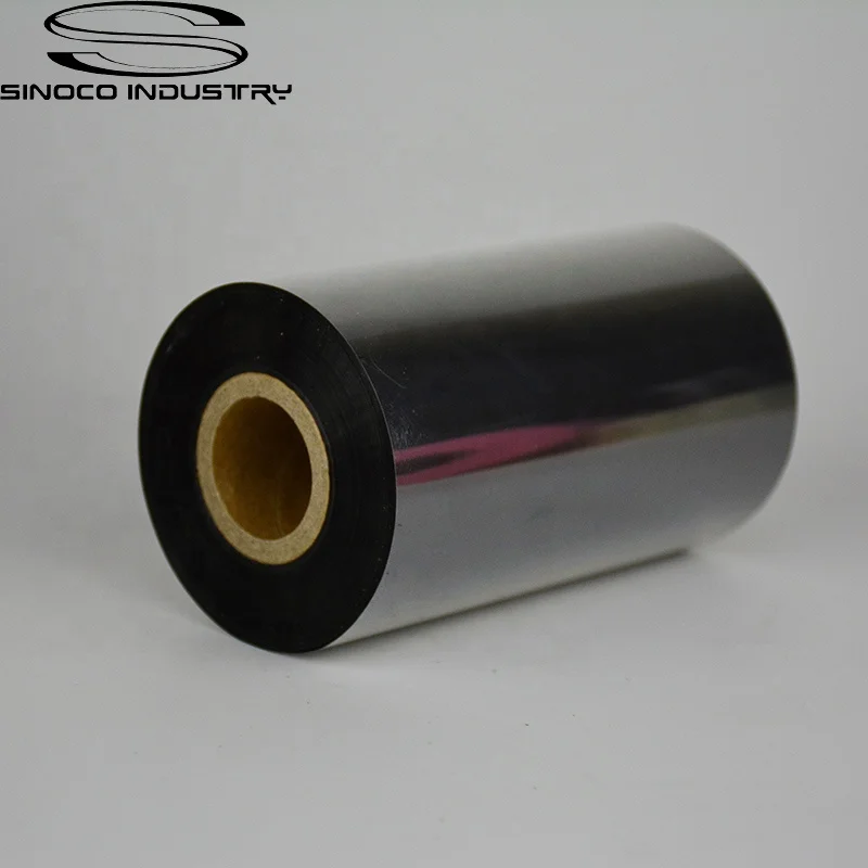 110mm*300m Ttr Black Premium Thermal Transfer Wax Resin Ribbon Washcare Resin Ribbon For Label Printer
