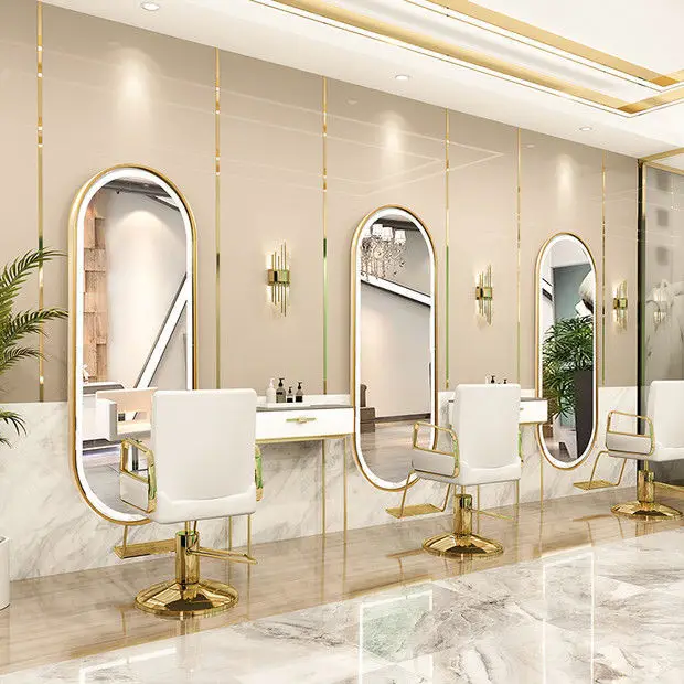 New Design Full Length Wall Mounted White Color Lights Smart Rectangle Led Salon Mirrors