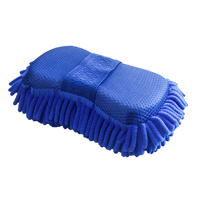Hot sale Car Wash Clean Sponge Coral Brush Pad glove Polyester Chenille  car cleaning automobile Home Cleaning Dusting wash mitt