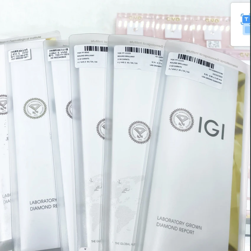 HPHT Oval Modified Brilliant 3.03ct 3.04ct Matched Jewelry IGI Certificated Fancy Vivid Yellow Lab Grown Diamonds