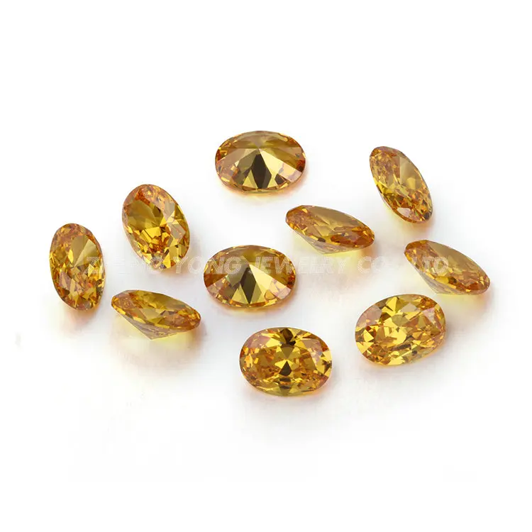 Hot Selling 4x3mm-14x10mm Pink CZ Stone Oval Shape Cubic Zirconia