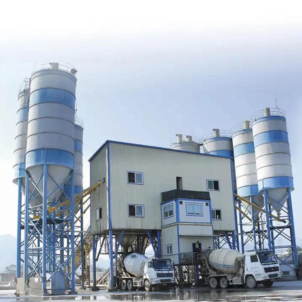 Factory good quality 60-90 m3/h capacity concrete batching plant price mini concrete batching plant for sale