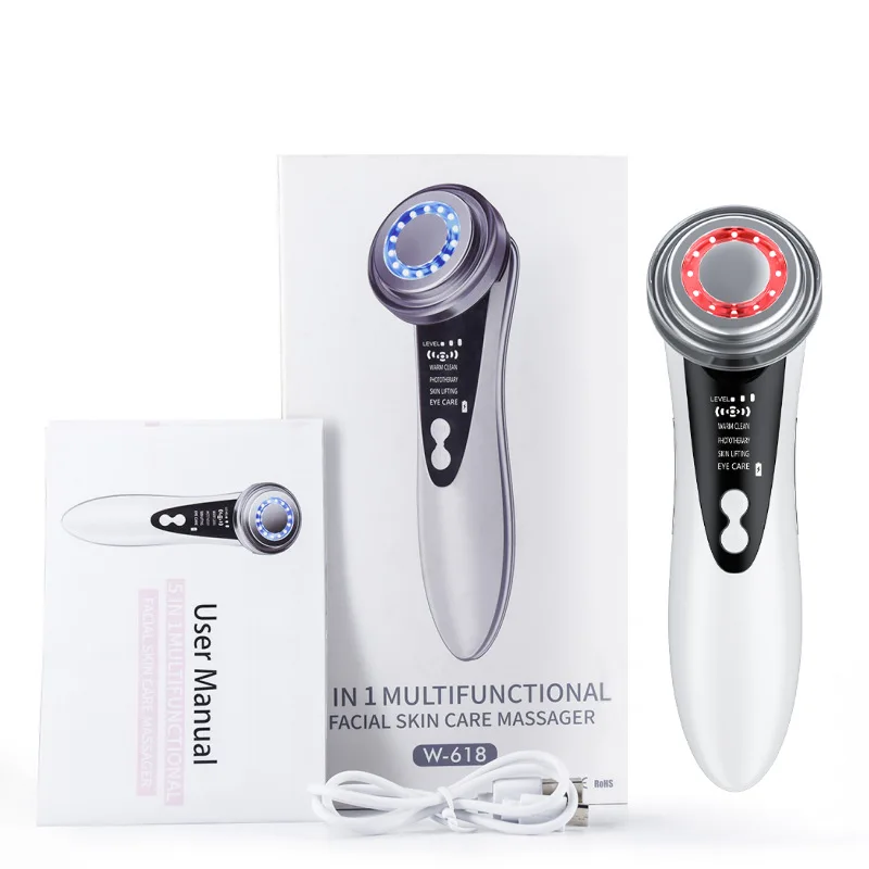 Skin Care Electric Multifunctional Facial Machine Led Light Therapy Skin Tightening Face Massager