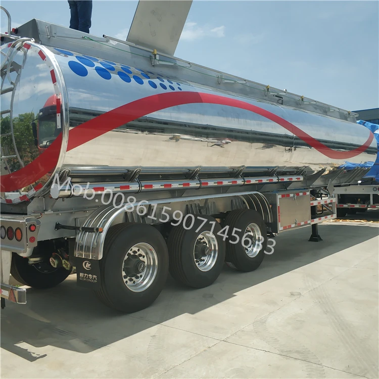 Aramco 38000l 42000l 43000l Aluminum fuel diesel tanker semi trailer