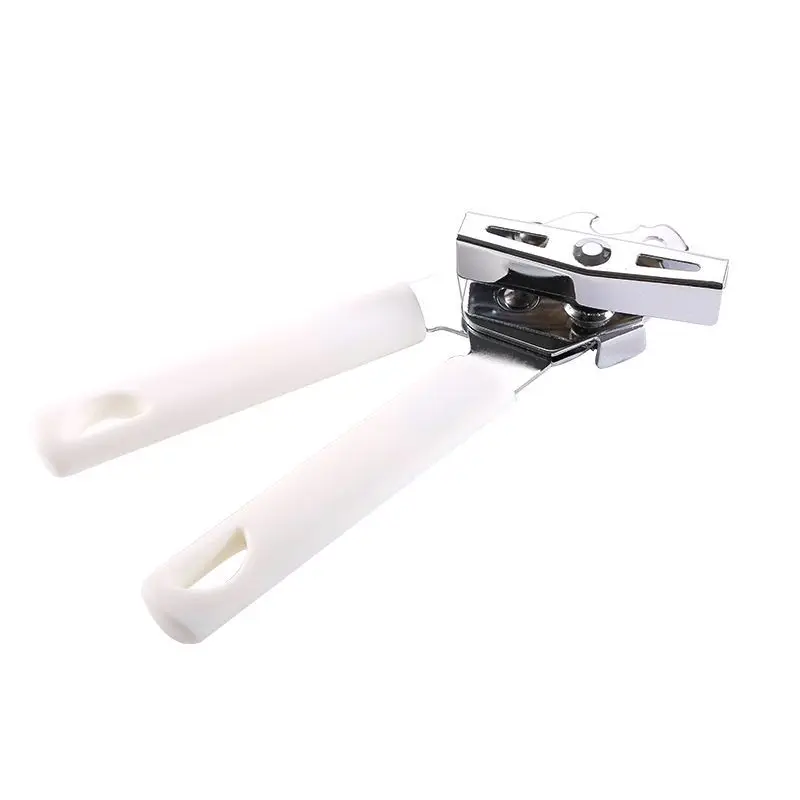 White Classic Multifunction Simple Creative Can Opener Beer Bottle Opener Can Hang Kitchen Tools