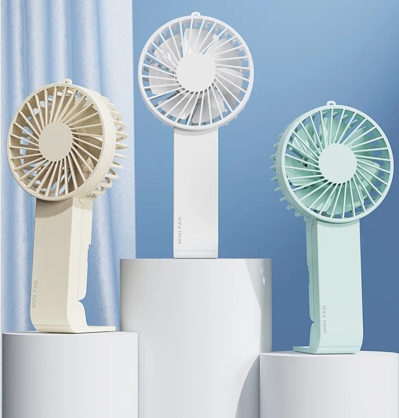 New Product Free Spare Parts Custom Portable Fan Logo Plastic Yellow Mini Fan Portable Usb Mini Drying Fan
