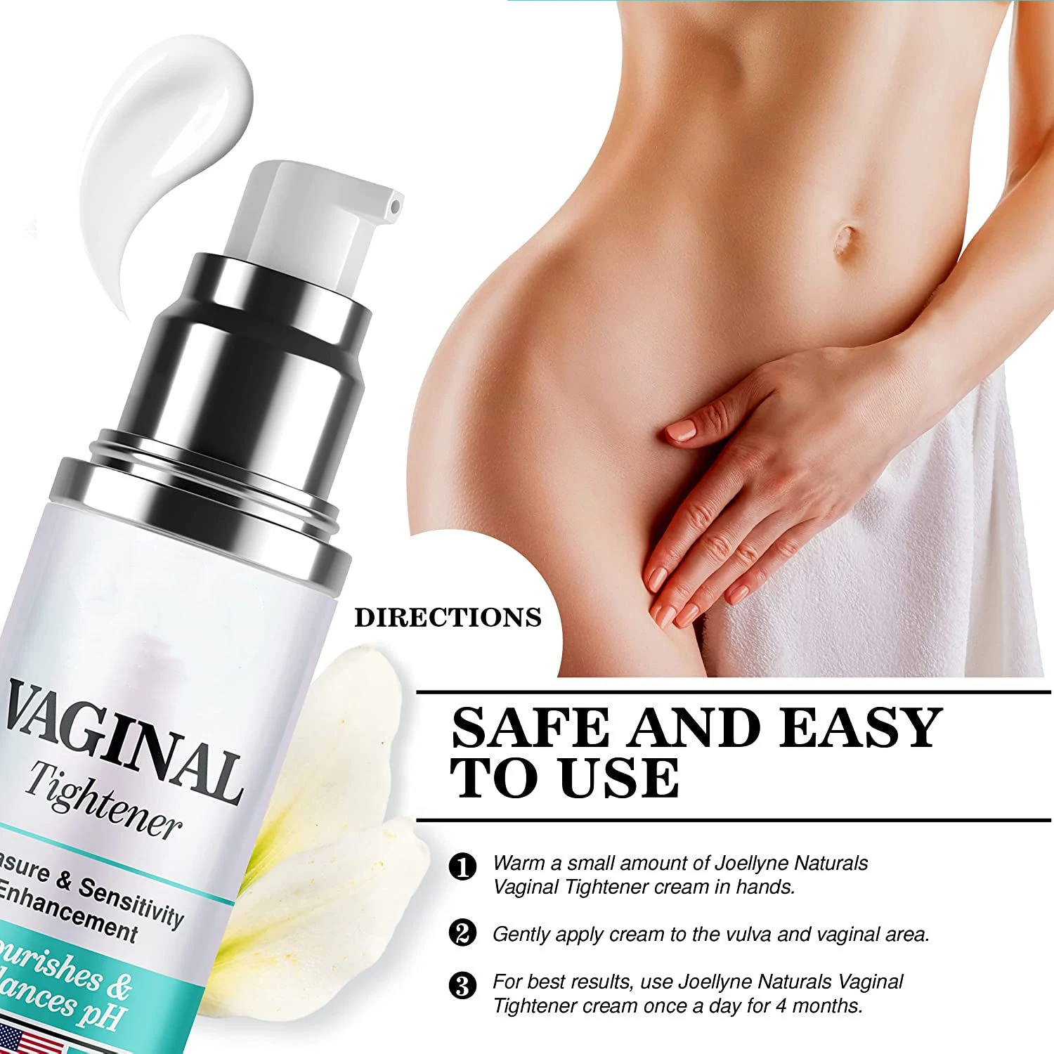 Private Label Female Vaginal Whitening Tightening Cream Better Absorption Than Vaginal Tightening Gel Nourishes &Balances pH