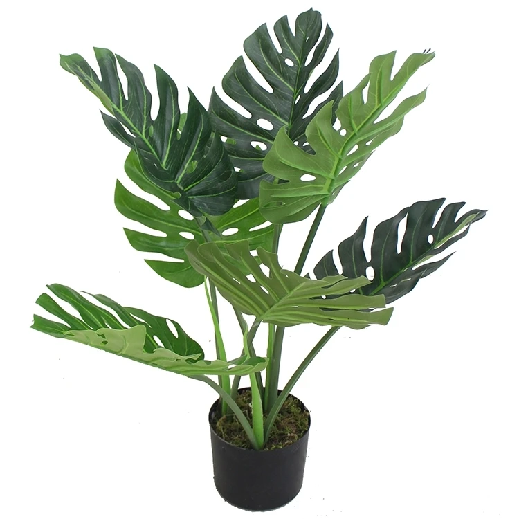 Artificial monstera handmade green plant