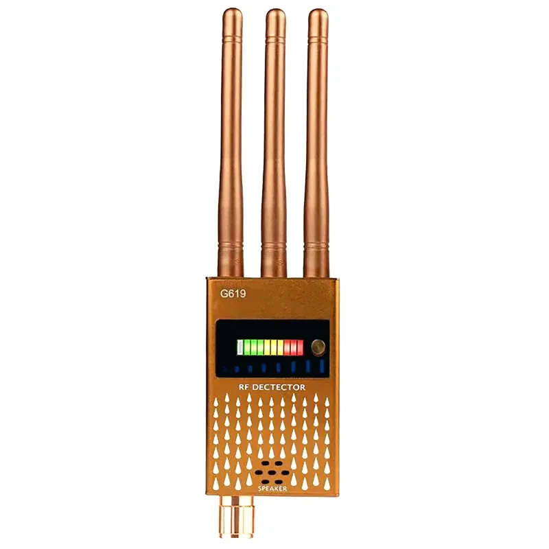 G619 Multifunction Anti Spy Detector RF Signal Finder For GSM GPS Tracker Wireless Hidden Camera Eavesdropping 3 Antennas