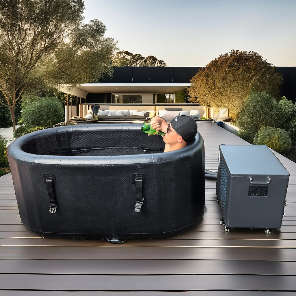 196cm(77.2inch) Big Size Ice Plunge Hi-Q Tubs Water Cooler Above Ground Pools Recovery Ice Bath Tub Cold Plunge Recovery Bathtub