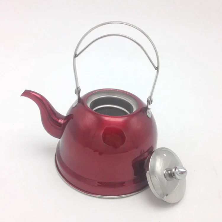 Красочные кипения воды чайник из нержавеющей стали для 1.5L со свистком с цветным