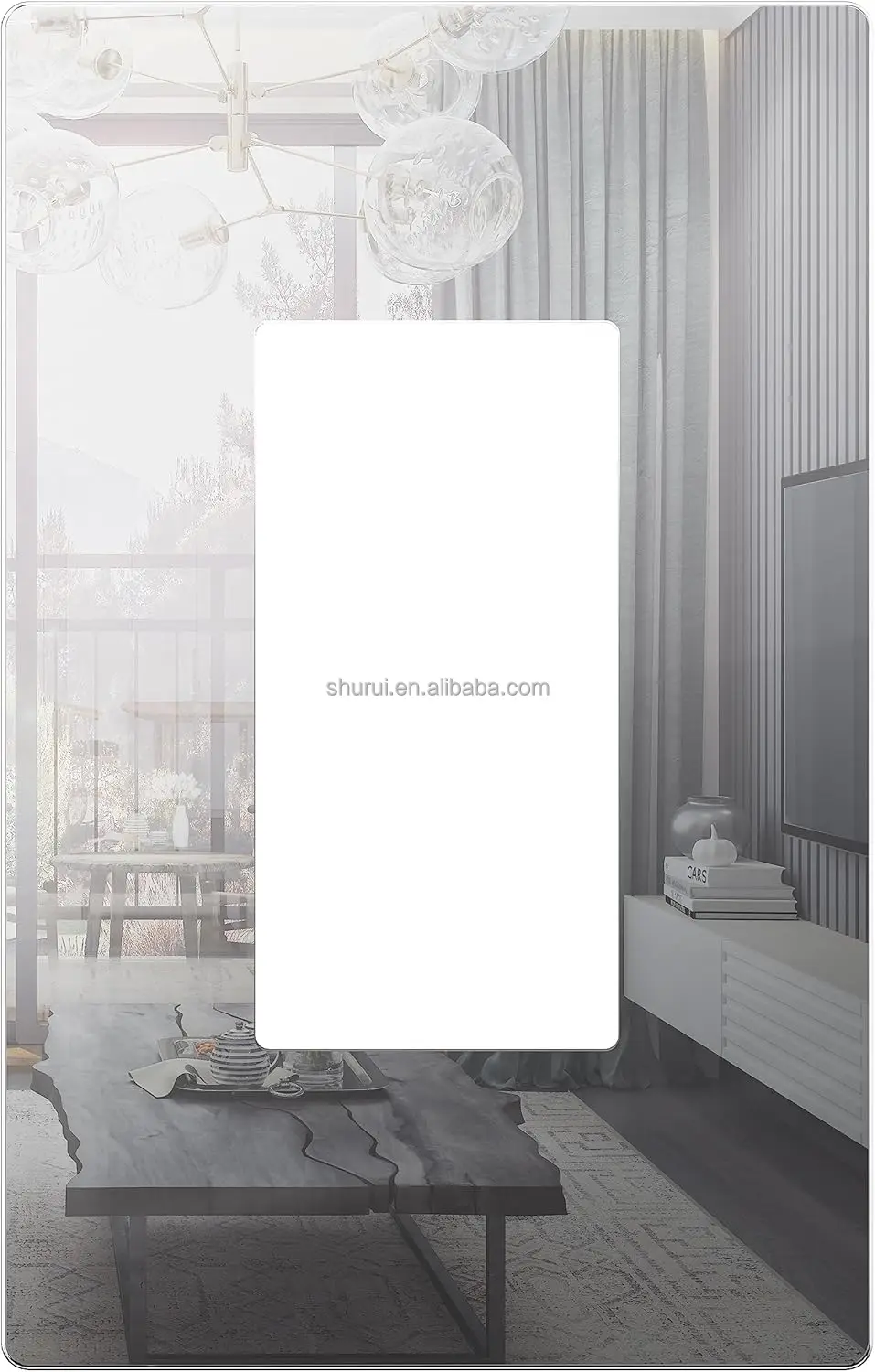 CRL Clear Toggle Switch Plate Decorative Acrylic Mirror Glass