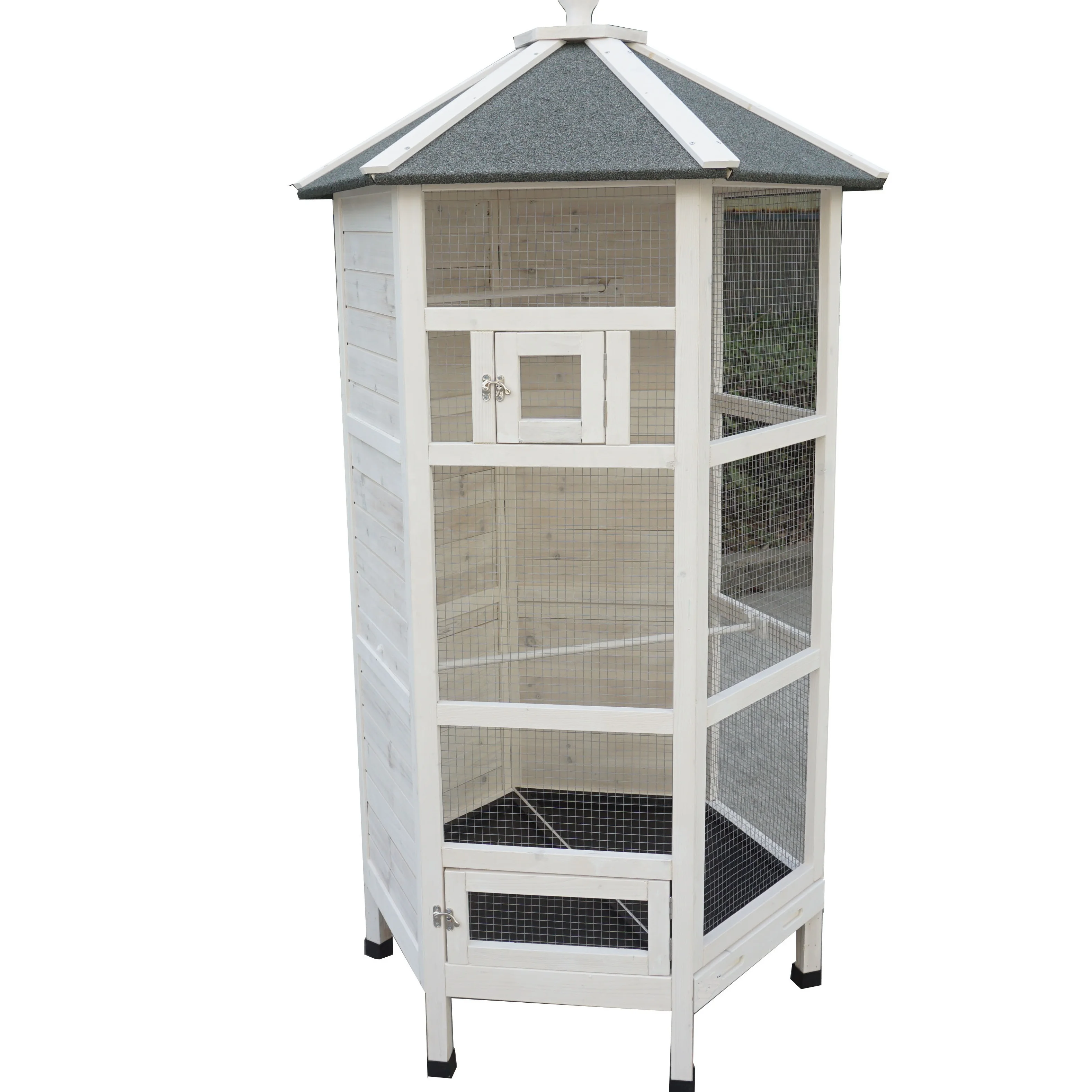 Hot Selling Aviary Outdoor Parakeet Home with Perch Birds Large Pet House High-Caliber Natural Wooden Bird Pigeon Cage