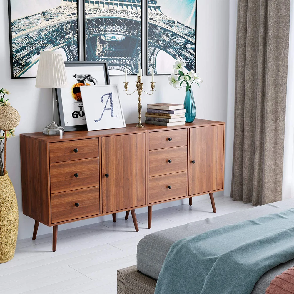 New Modern Design Home Dining Buffet Sideboard Living Room Bedroom PB Melamine Wooden 3 drawer chest