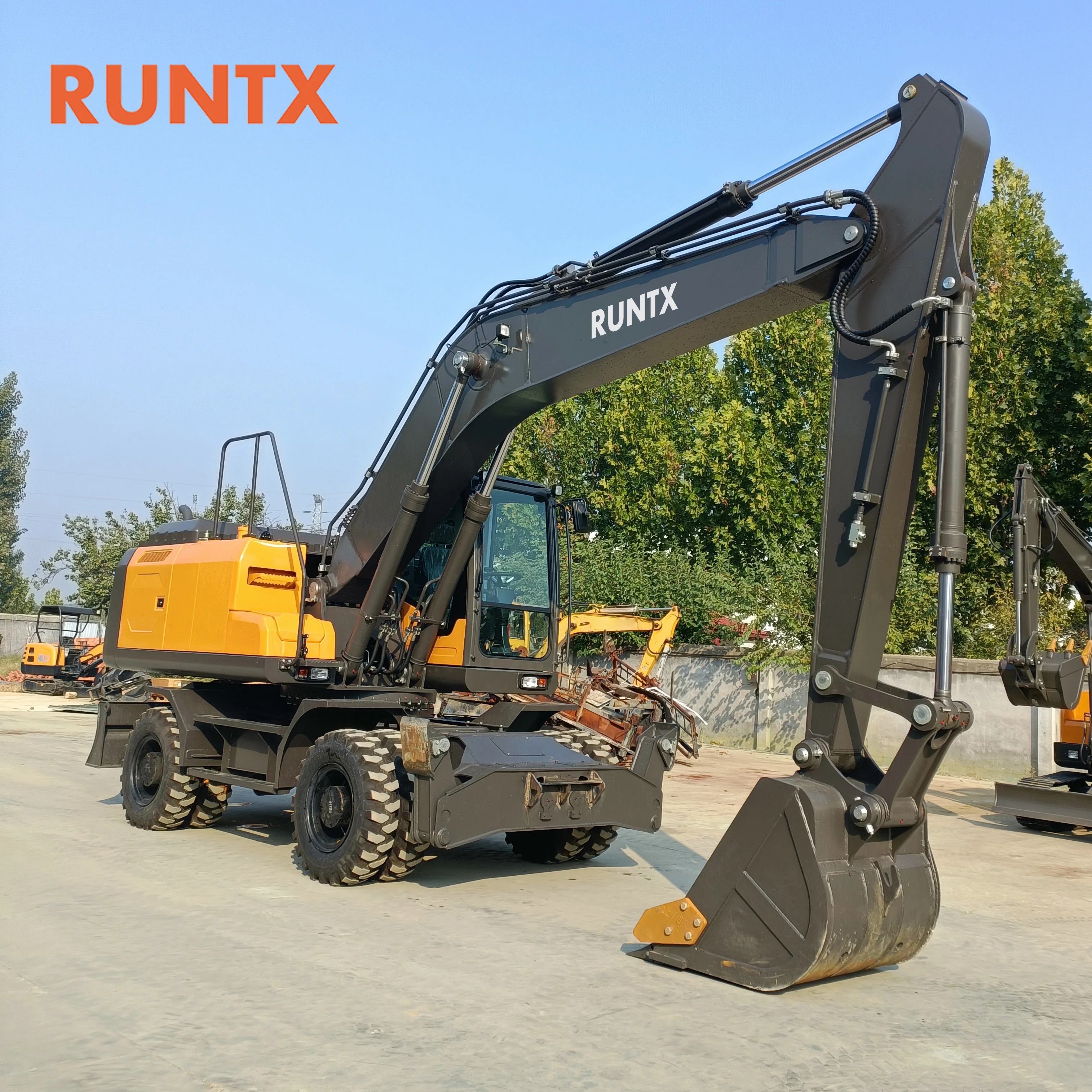 New Wheel Excavator Drive Bucket Digger Large Hydraulic Multifunctional Wheel Excavator For Sale