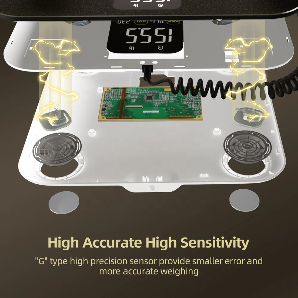 Rechargeable Smart Home Body Scale Digital Display Analyzes Body Fat Mass Measuring Scale