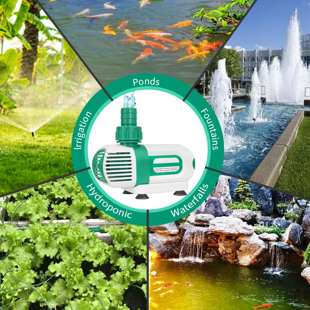 7Magic 3m / 3.5m / 4m / 4.5m / 5m / 5.5m / 6m HMAX Fountain Pump Filter Fish Pond Aquarium Water Pump Tank Fountain