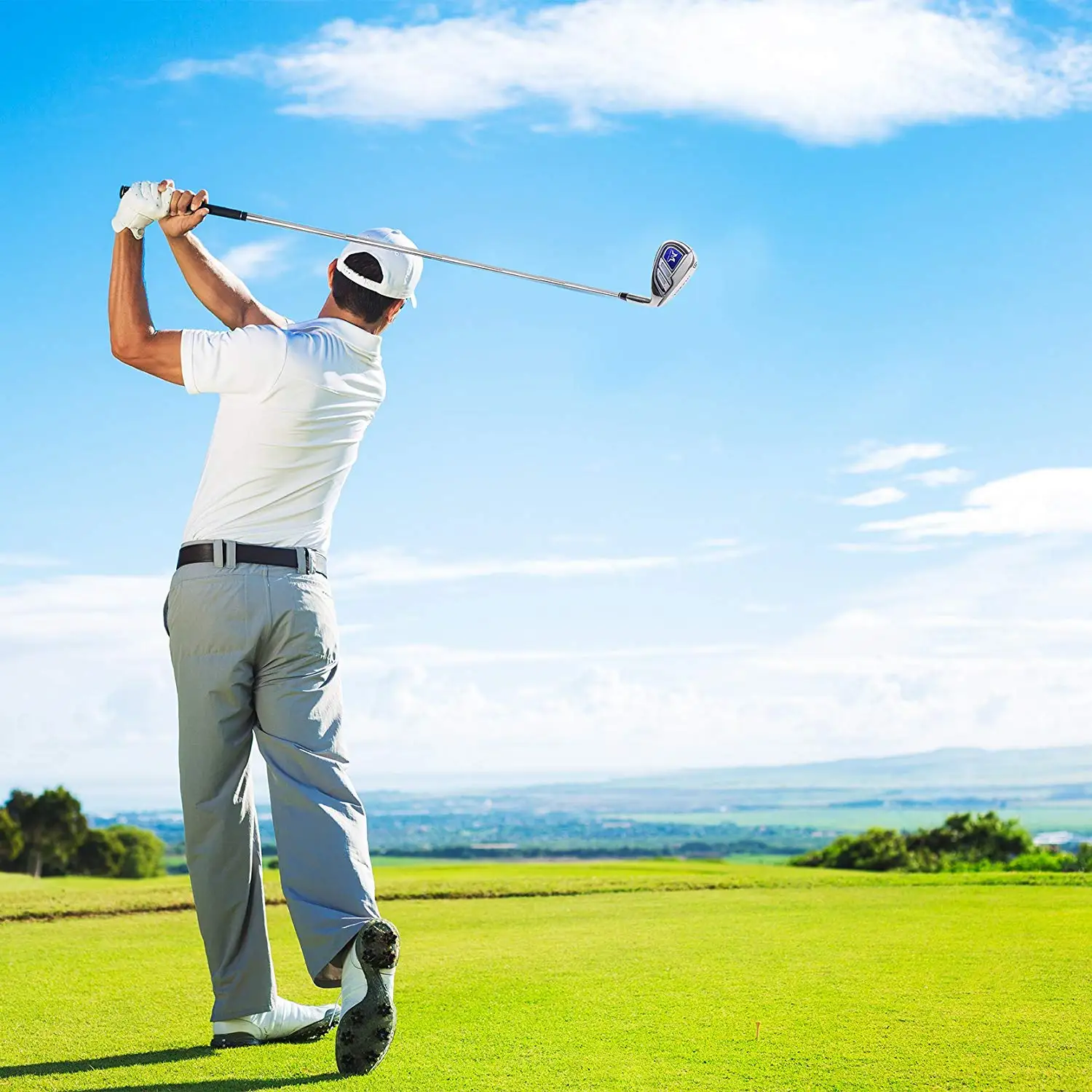 MAZEL набор чугунов для гольфа для правой руки 4-SW(9 шт.) мужские длинные клюшки для гольфа с флагом сша кованые