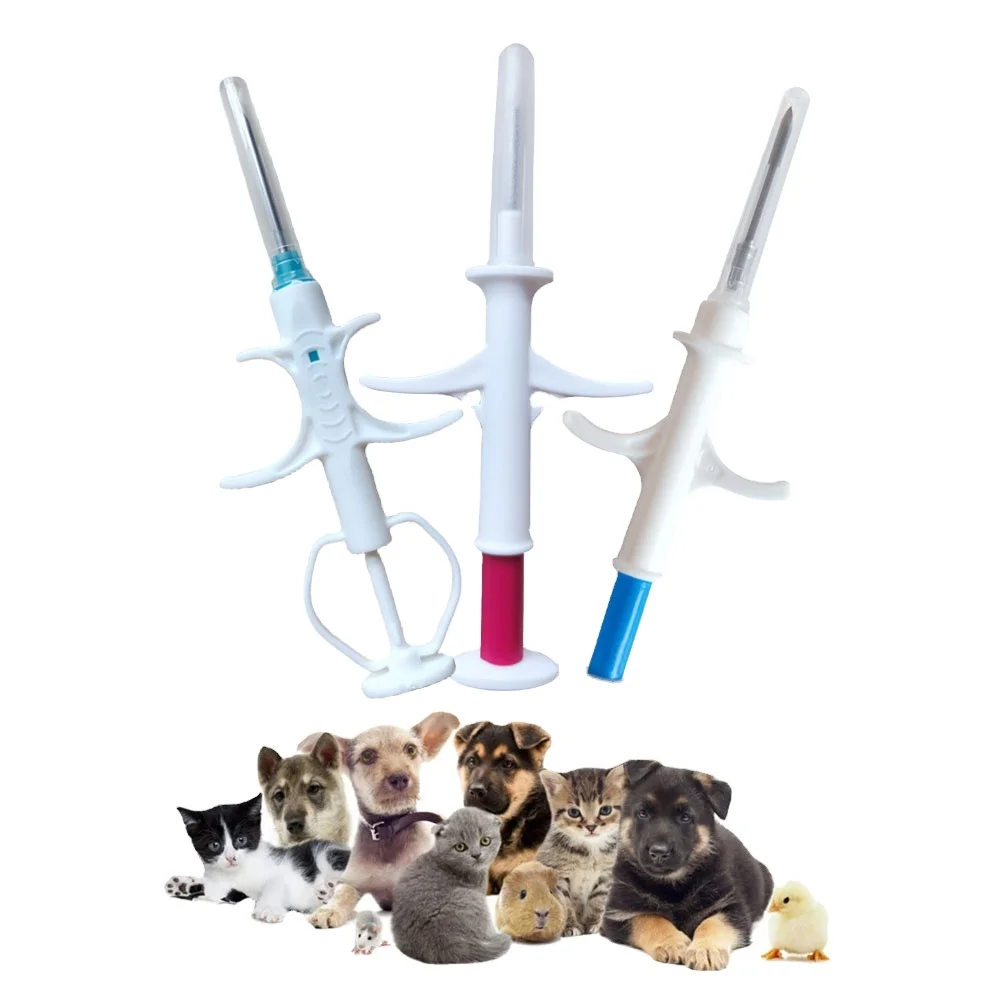 ISO 11784/11785 Animal ID Fdx-B Em4305 134.2kHz RFID Glass animals Tags Microchip for Pets microchip with Needle