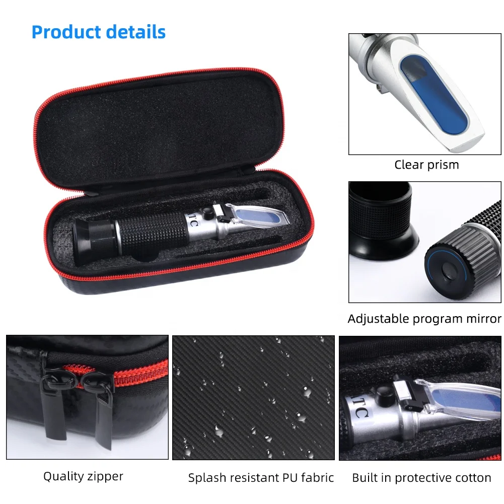 NicetyMeter 0-32% Digital Brix Refractometer Sugar Content Automatic Temperature Compensation for Fruit