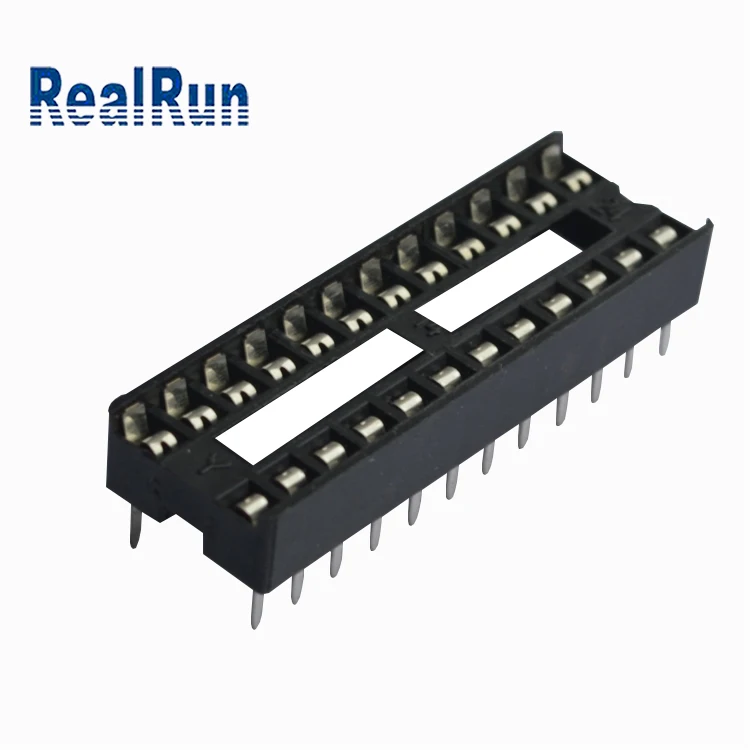 8/14/16/18/20/24/28/32 Pin DIP 2.54mm Row Spacing Square Round Female Pin IC Socket Connector