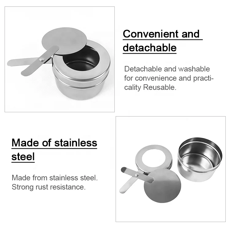 Fuel Holder With Cover Stainless Steel Chafer Fuel Chafer Canned Heat Fuel Box For Chafer Buffets Catering