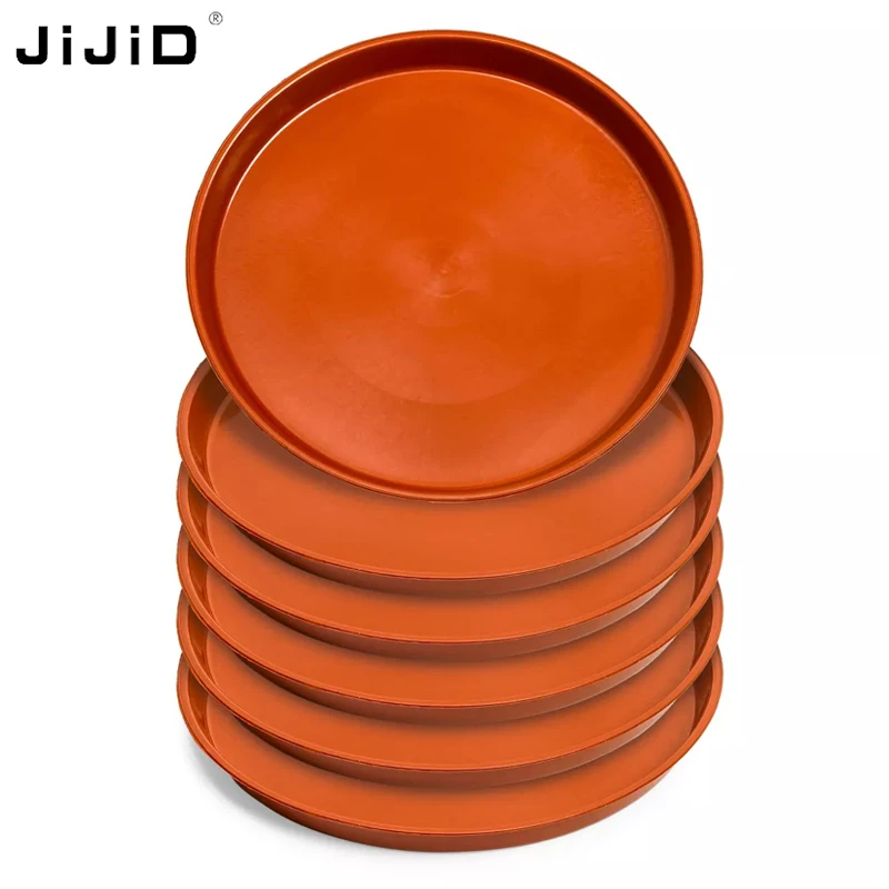 JIJID Home garden Round Inches Plant Saucer Drip Trays Round Plastic Plant Flower Pot Saucers