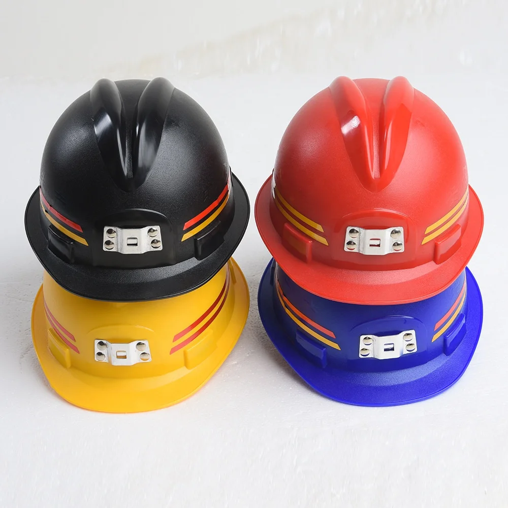 ABS Mining Industrial Worker Welding Safety Helmet Construction Mining Safety Hard Hat with Lamp Bracket