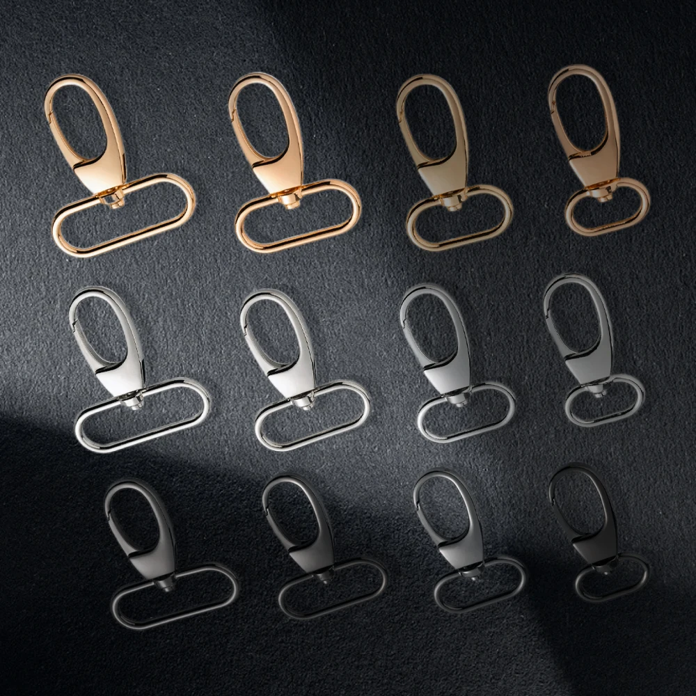 Custom Key Chain Clip Hook Lanyard Purse Bag Straps Dog Collars Hardware Craft Accessories Swivel Snap Hooks Metal Slide Buckles