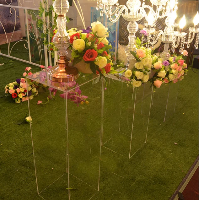 Wedding Decoration Stand Display Acrylic Transparent Clear Acrylic Dessert Table