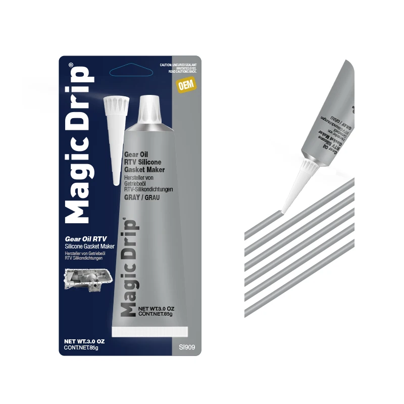 Magic drip 100% Acetic Silicone Sealant High Temperature 85g Red/Black/Grey/Clear/Blue/White