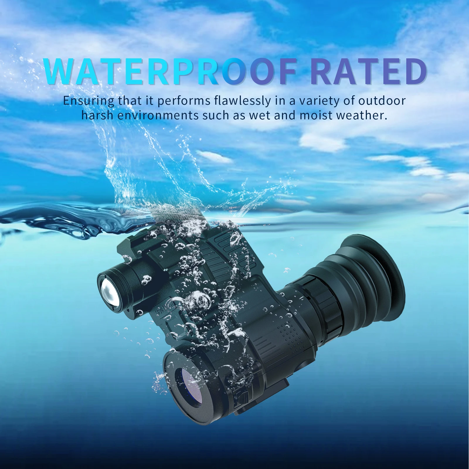 HENBAKER NV700S Magnification 4x-14x waterproof High Definition Digital night monocular