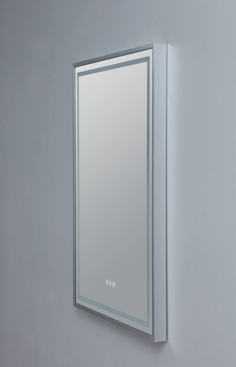 Factory Direct Wall Touch Screen Anti Fog LED Lights Smart make up Bathroom Mirror With Lights