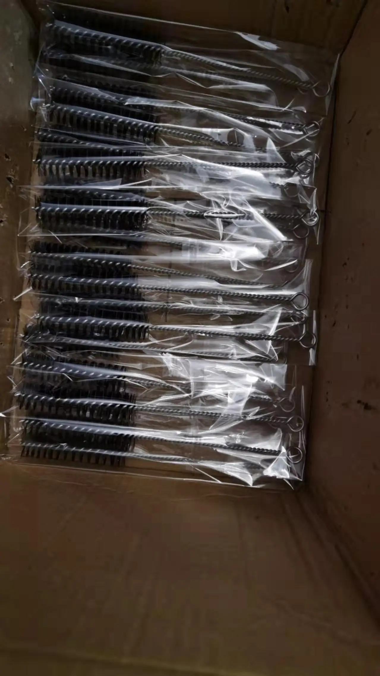 Nylon pipe brush for cleaning straw spray gun needle brushes