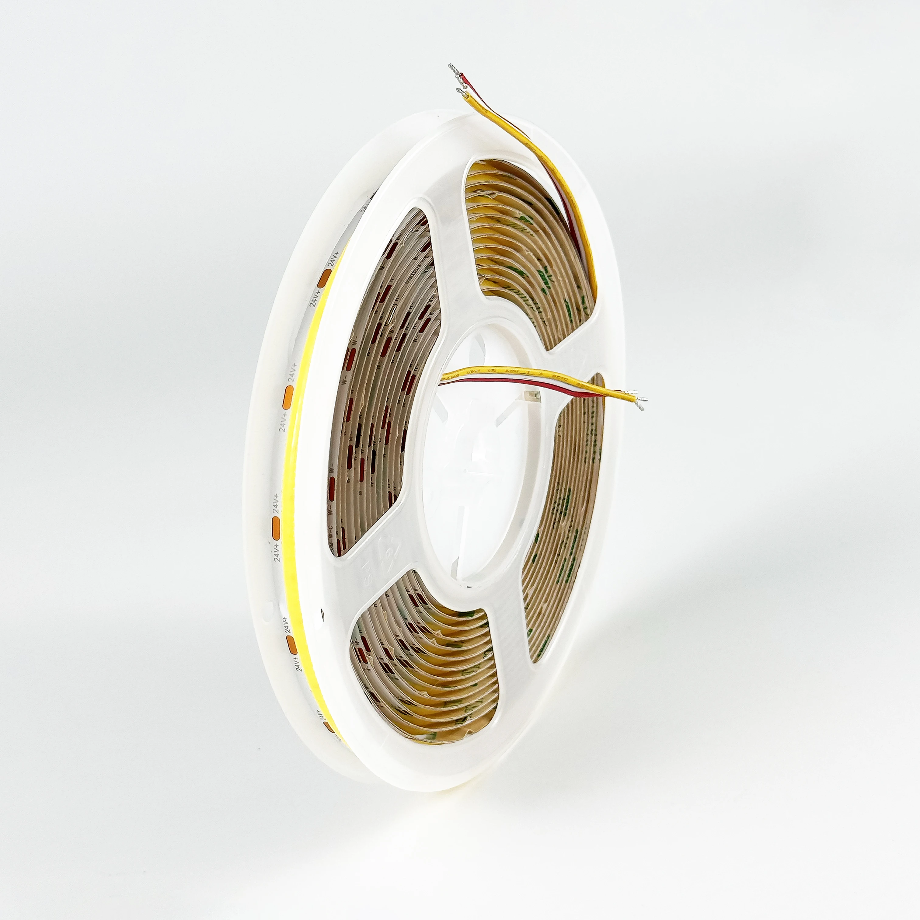 High Cri 90 Cob 608Leds 2700K 3000K 4000K 6000K Cct Stripe Tape Ip20 12V 24V Two Color Cob Led Strip Light