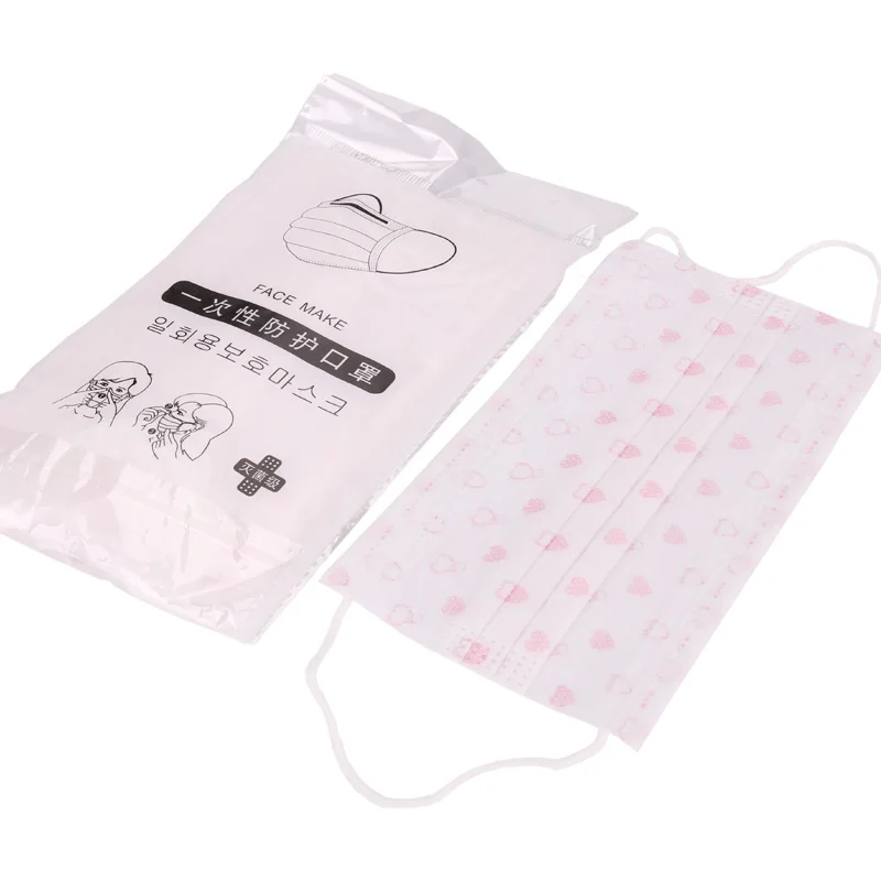 Wholesale masks pm2.5 oem printing folding face respiratory disposal Medical surgical face masks