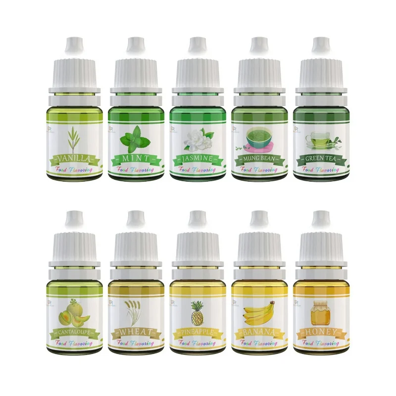 Amazon Hot Sell OEM ODM Food Grade Flavor Vials Customized Fruit Essence Edible Strawberry Lemon Apple Flavoring Factory 5ml 8ml